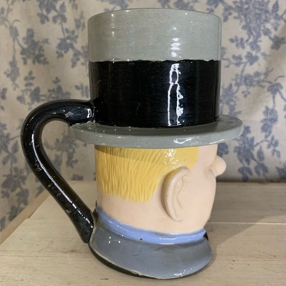 Hand-painted VTG Ceramic W.C. Fields Character Mug Signed by Fran Peters - Picture 5 of 8